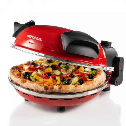 Immagine di Ariete 909 Forno Pizza - Pizza in 4 minuti - Piastra in pietra refrattaria con trattamento antiaderente - Temperatura max 400° - 1200 Watt - Timer 30’