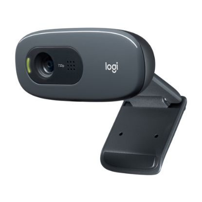 Immagine di Logitech C270 Webcam HD, HD 720p/30fps, Videochiamate HD Widescreen, Correzione Automatica ‎Luminosità, Microfono Riduzione del Rumore, Skype, FaceTime, Hangouts, ‎WebEx,PC/Mac/Tablet/Chromebook
