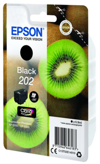 Immagine di Epson Kiwi 202 cartuccia inchiostro originale nero 1pz
