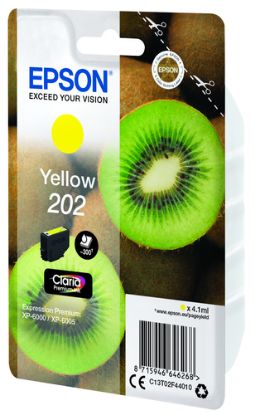 Immagine di Epson Kiwi Singlepack Yellow 202 Claria Premium Ink