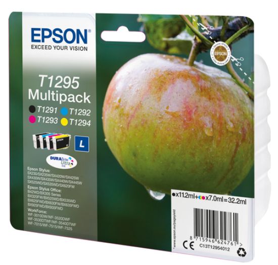 Immagine di Epson Apple Multipack 4 colori DURABrite Ultra Mela T1295