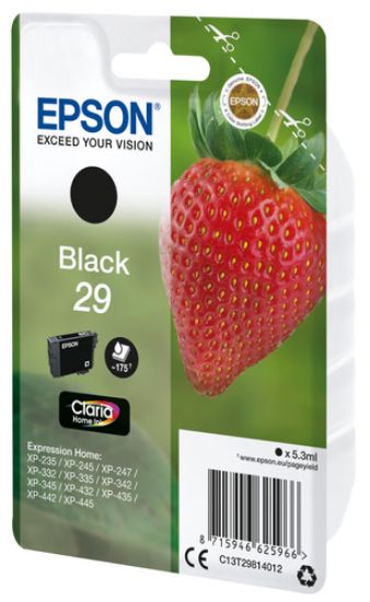 Immagine di Epson Strawberry Singlepack Black 29 Claria Home Ink