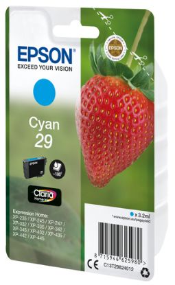 Immagine di Epson Strawberry Singlepack Cyan 29 Claria Home Ink