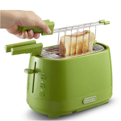 Immagine di CTLAP2203.GR TOSTAPANE 550W REG.TOSTATURA VERDE ACC.SCALDA BRI
