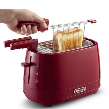 Immagine di CTLAP2203.R TOSTAPANE 550W REG.TOSTATURA ROSSO  ACC.SCALDA BR