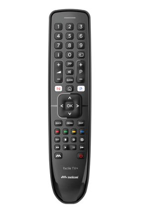 Immagine di Meliconi Gumbody Facile TV+ telecomando RF Wireless Pulsanti