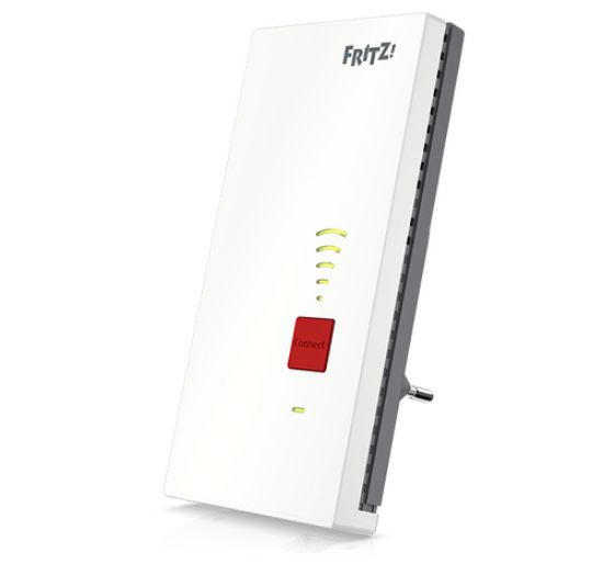 Immagine di FRITZ!Repeater 2400 INT Ricevitore e trasmettitore di rete Grigio, Bianco 10, 100, 1000 Mbit/s