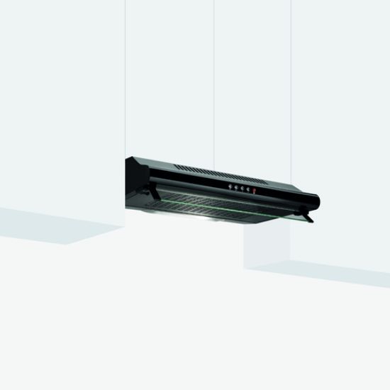 Immagine di GHC631BK CAPPA SOTTOPENSILE60CM1 MOT 3VEL FILTRO CARB NERA