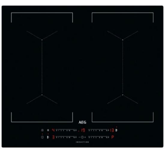 Immagine di IKS64453IB PIANO INDUZ 60CM  2FLEXI NERO BORDOINOX PROF NOWEB