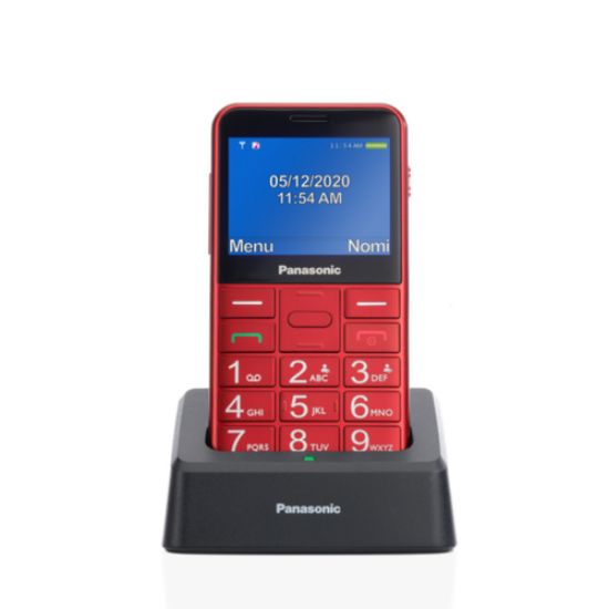 Immagine di KX-TU155EXRN T.CELL SENIOR 2,4" 2SIM 2MP BT SOS ROSSO C/BASE R