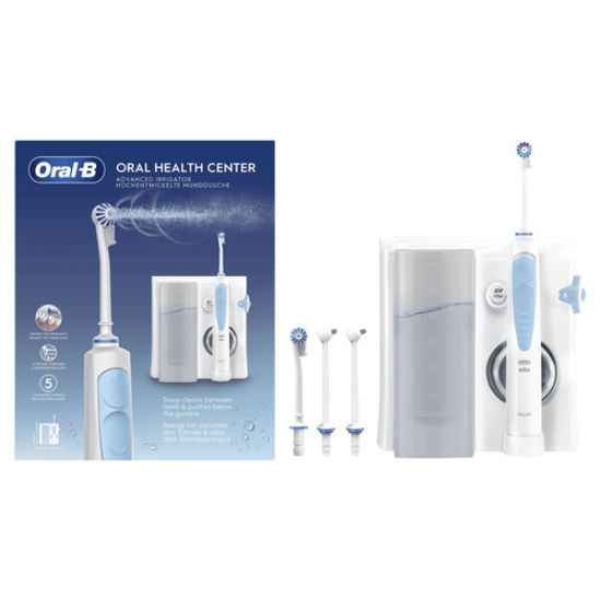 Immagine di Oral-B Idropulsore Health Center Avanzato con 2 Beccucci Oxyjet, 2 Beccucci Con Getto D’acqua. 1 Idropulsore