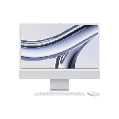 Immagine di Apple iMac con Retina 24'' Display 4.5K M3 chip con 8‑core CPU e 8‑core GPU, 256GB SSD - Argento