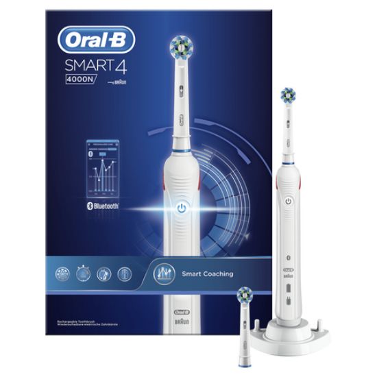 Immagine di Oral-B SmartSeries Smart 4 4000N CrossAction Adulto Spazzolino rotante-oscillante Bianco