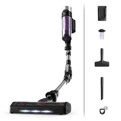 Immagine di Rowenta RH2037 Aspirapolvere a bastone 2 in 1 Batteria Secco Senza sacchetto 0,4 L 250 W Nero, Viola