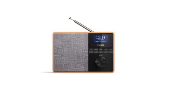 Immagine di Philips TAR5505/10 radio Portatile Digitale Nero, Grigio, Legno