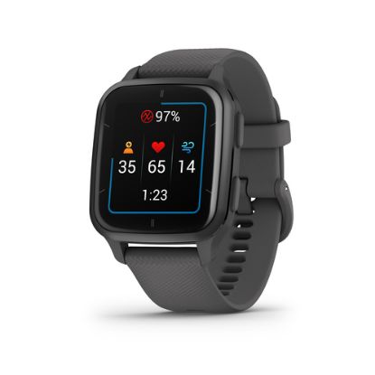 Immagine di Garmin Venu Sq 2, Smartwatch, Display 1,4" AMOLED, GPS, Cardio, SpO2, 25+ App Sport & Fitness, Workout, Coach, Pay, Autonomia fino a 11 giorni (Slate & Shadow Gray)