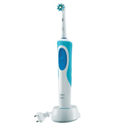 Immagine di Oral-B Vitality CrossAction Adulto Spazzolino rotante-oscillante Bianco, Blu