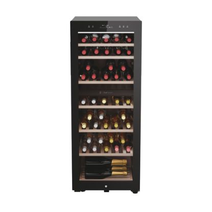 Immagine di Haier Wine Bank 50 Serie 7 HWS77GDAU1 Cantinetta vino con compressore Libera installazione Nero 77 bottiglia/bottiglie