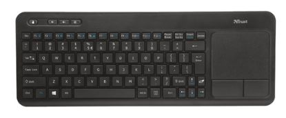 Immagine di Trust VEZA WIRELESS TOUCHPAD tastiera RF Wireless QWERTY Inglese Nero