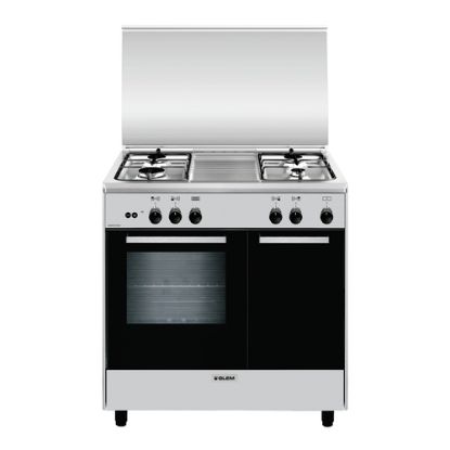 Immagine di AR854GI CUCINA 80X50 FORNOGAS STAT 4F INOX PORTABLACK
