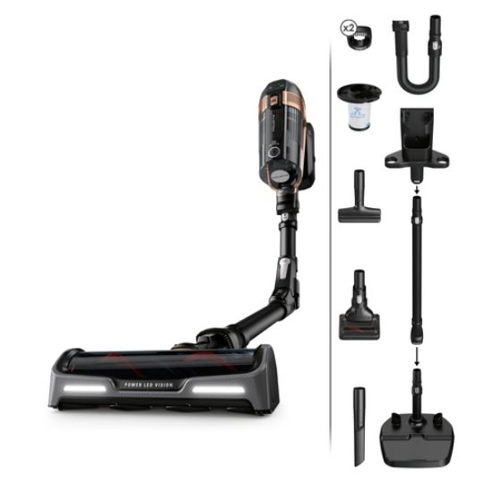 Immagine di Rowenta X-Force RH99F1 Aspirapolvere a bastone 2 in 1 Batteria Secco HEPA Senza sacchetto 0,9 L Nero, Grigio