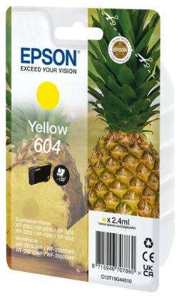 Immagine di Epson 604 cartuccia d'inchiostro 1 pz Originale Resa standard Giallo