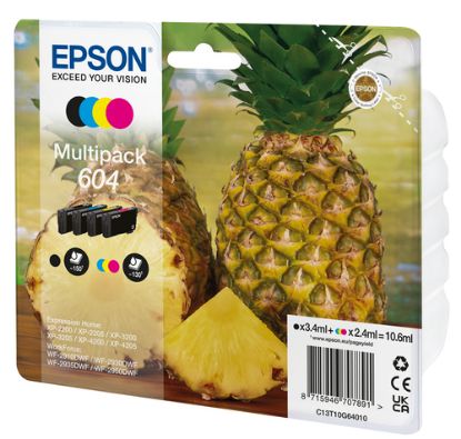 Immagine di Epson 604 cartuccia d'inchiostro 4 pz Originale Resa standard Nero, Ciano, Magenta, Giallo