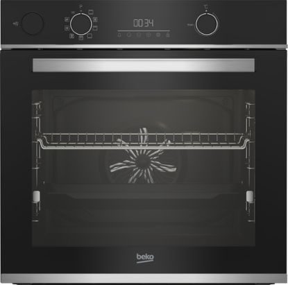 Immagine di Beko b300 Forno Multifunzione BBIS13300XMPE Pirolitico Assistito a Vapore SteamAssist, , 9 Funzioni, A+, Cristallo Nero e Inox