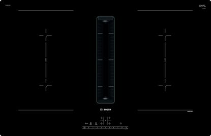 Immagine di Bosch Serie 6 PVQ811F15E piano cottura Nero Da incasso 80 cm Piano cottura a induzione 4 Fornello(i) Cappa da incasso
