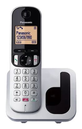 Immagine di Panasonic KX-TGC250JTS telefono Telefono DECT Identificatore di chiamata Nero, Argento