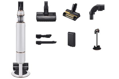 Immagine di Samsung VS20B95823W Aspirapolvere a bastone 2 in 1 Batteria Secco Senza sacchetto 210 W Nero, Bianco