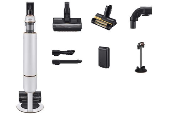 Immagine di Samsung VS20B95823W Aspirapolvere a bastone 2 in 1 Batteria Secco Senza sacchetto 210 W Nero, Bianco