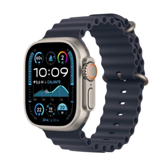 Immagine di MX4D3TY/A WATCH ULTRA 2 CELL 49MM NAT.TITA.CASE+NAVY OCEANB