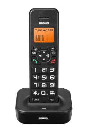 Immagine di Brondi Bravo Star Telefono DECT Identificatore di chiamata Nero