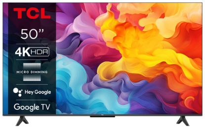 Immagine di TCL P655 Serie P65 Smart TV Ultra HD 4K 50" 50P655, Dolby Audio, Controlli vocali, Google TV