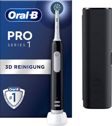 Immagine di Oral-B Pro 1 Cross Action Adulto Spazzolino rotante-oscillante Nero