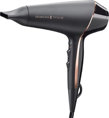 Immagine di Remington PROLuxe Midnight Edition asciuga capelli 2400 W Nero, Oro