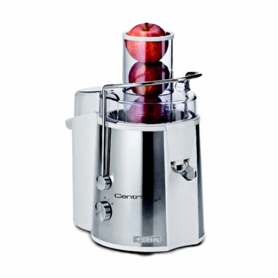 Immagine di Ariete 173 Centrika Metal - Centrifuga per estrarre succo di frutta e verdura - Beccuccio salvagoccia - Acciaio Inox - 700 Watt - Bianco e Argento