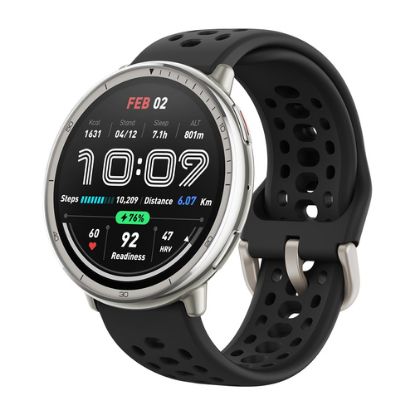 Immagine di Amazfit Active 2 3,35 cm (1.32") AMOLED Digitale 466 x 466 Pixel Touch screen Argento GPS (satellitare)