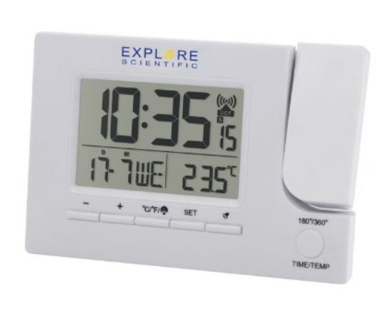 Immagine di Explore Scientific RDP1003WHT sveglia Sveglia digitale Bianco