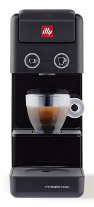 Immagine di Illy Y3.3 Nera Macchina per caffè a capsule iperespresso - in omaggio 36 classic, 18 intenso