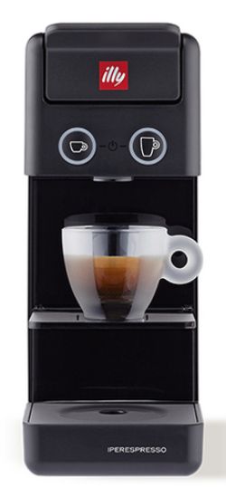 Immagine di Illy Y3.3 Nera Macchina per caffè a capsule iperespresso - in omaggio 36 classic, 18 intenso
