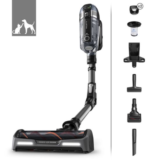 Immagine di Rowenta RH99A9 Aspirapolvere a bastone 2 in 1 Batteria Secco Senza sacchetto 0,9 L Nero, Grigio