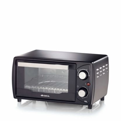 Immagine di Ariete 3920 Forno elettrico, 1000W, Capacità 10L, Timer 30 minuti, Temperatura Max 230°C, Doppio vetro, Griglia acciaio inox, Nero