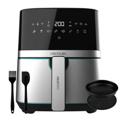 Immagine di Cecotec 03317 friggitrice Singolo 5,5 L Indipendente 1700 W Friggitrice ad aria calda Nero, Acciaio inox