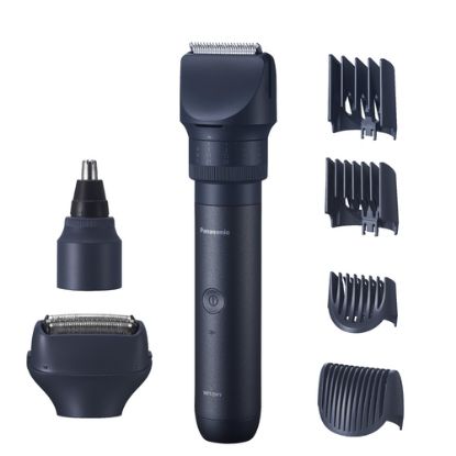 Immagine di Panasonic Regolabarba/tagliacapelli/peli di corpo, naso e orecchie e rasoio, uomo, Wet&Dry, con batteria a litio, ricaricabile