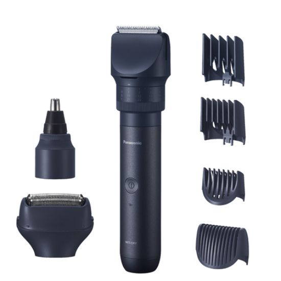 Immagine di Panasonic Regolabarba/tagliacapelli/peli di corpo, naso e orecchie e rasoio, uomo, Wet&Dry, con batteria a litio, ricaricabile