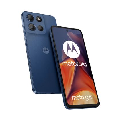 Immagine di Motorola moto g15 17,1 cm (6.72") Doppia SIM Android 15 4G USB tipo-C 8 GB 256 GB 5200 mAh Blu marino