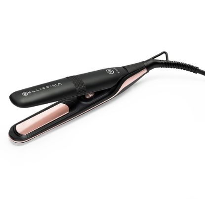 Immagine di Bellissima Imetec B-Mini Piastra Mini da Borsa e da Viaggio, per Capelli corti, ciuffi e frange, Compatta, Leggera, Rivestimento in Ceramica, Temperatura 200°C, Multivoltaggio Automatico, Beauty Bag