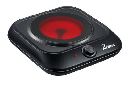 Immagine di Ardes AR1F401 piano cottura Nero Superficie piana 30 cm Piastra sigillata 1 Fornello(i)